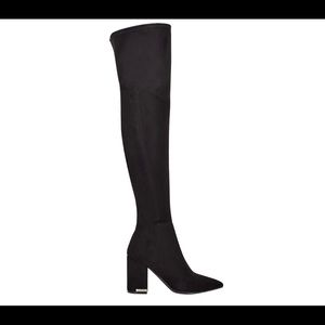 Calvin Klein over the knee black suede boots. New in box size 8.5